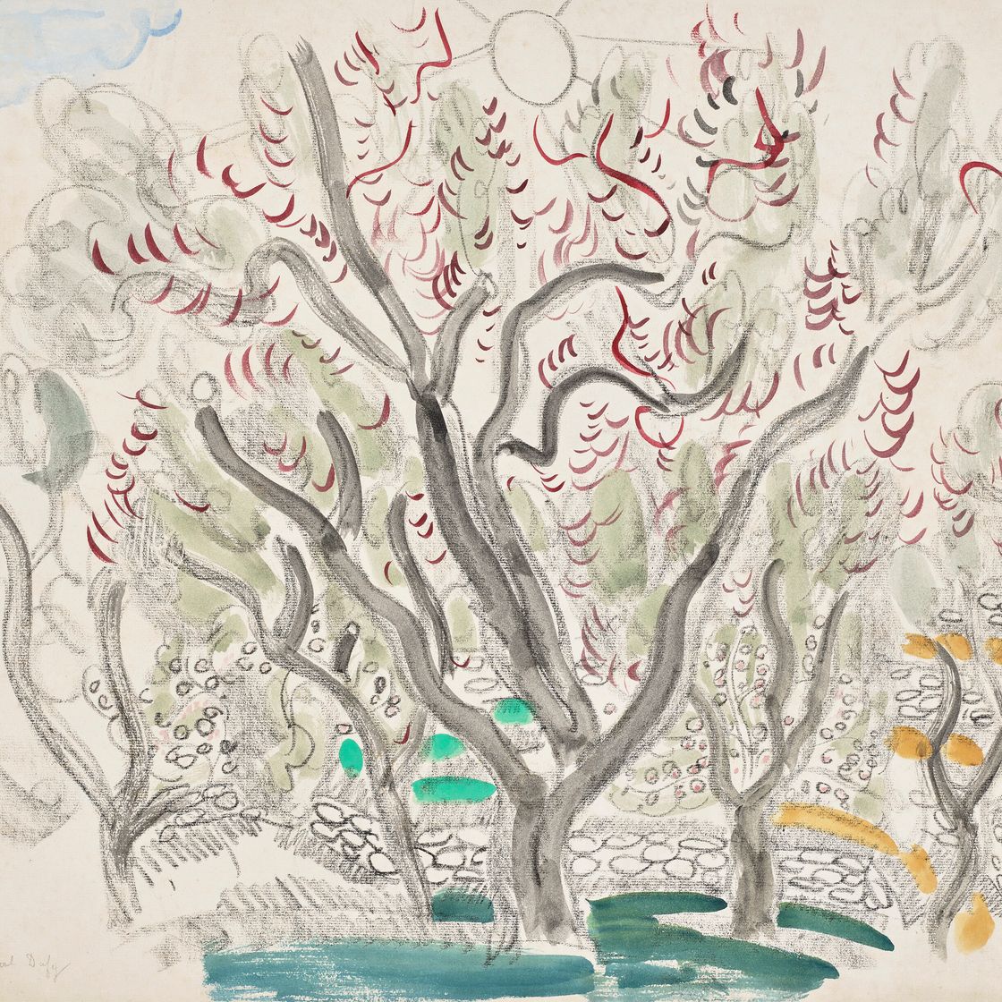 Raoul Dufy — Oliviers, изображение 1