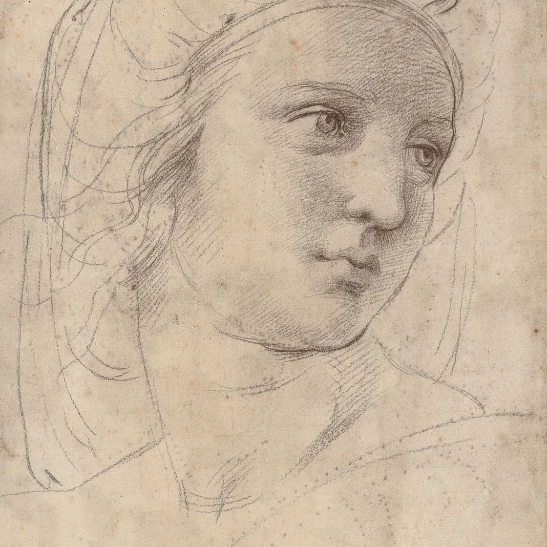 Raphael — Head of a muse