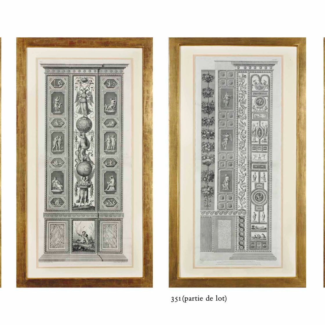 Raphael — Les Pilastres des Loges du Vatican par Giovanni Volpato