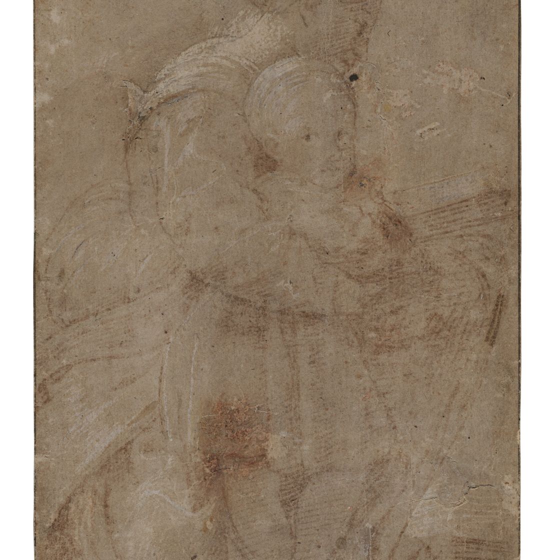 Raphael — A seated woman reading with a child, изображение 1