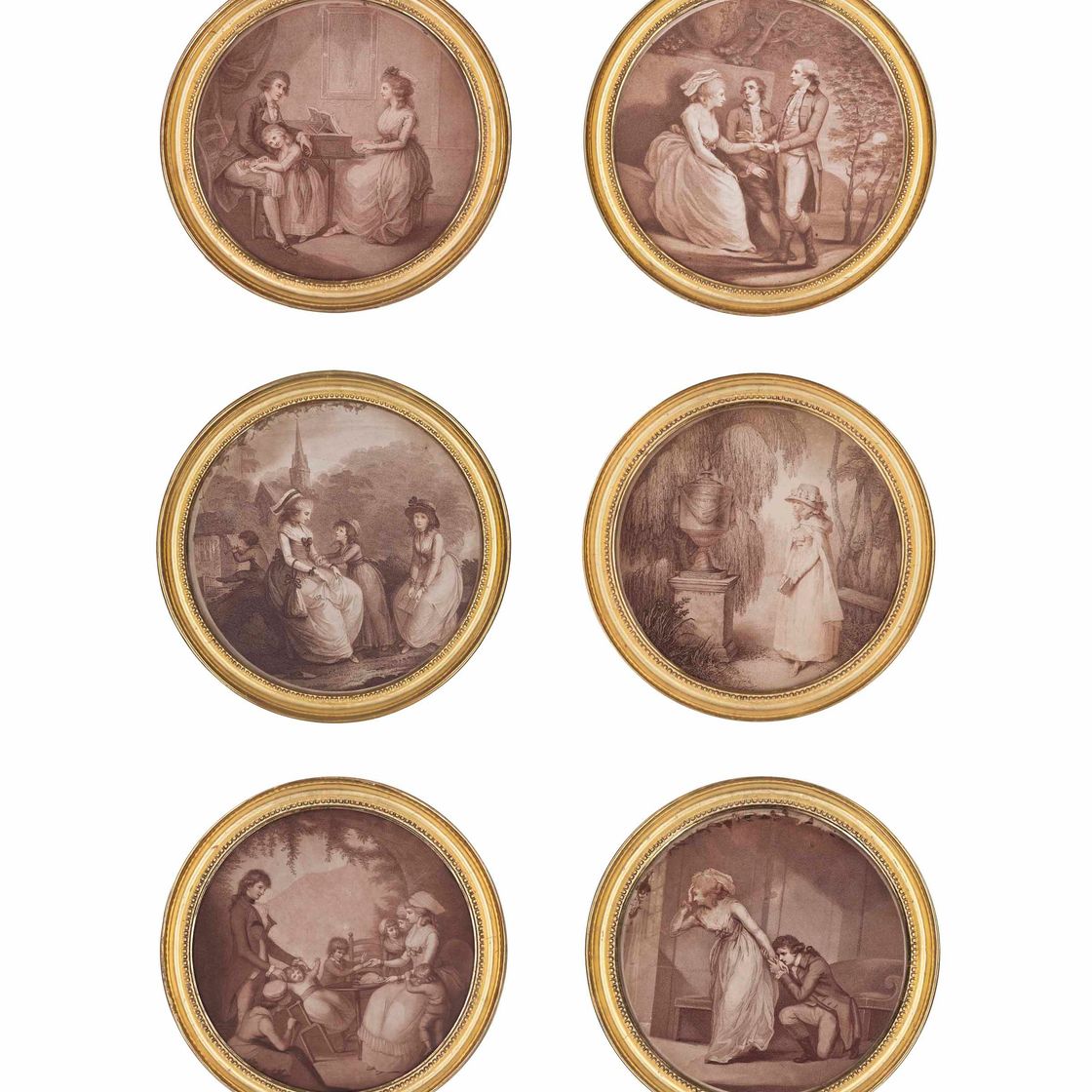 Raphael — Sorrows of Werter including: Werter contemplating on Charlotte's Wedding Ring; Charlotte; The First Interview of Werter and Charlotte; and Albert, Charlotte and Werter