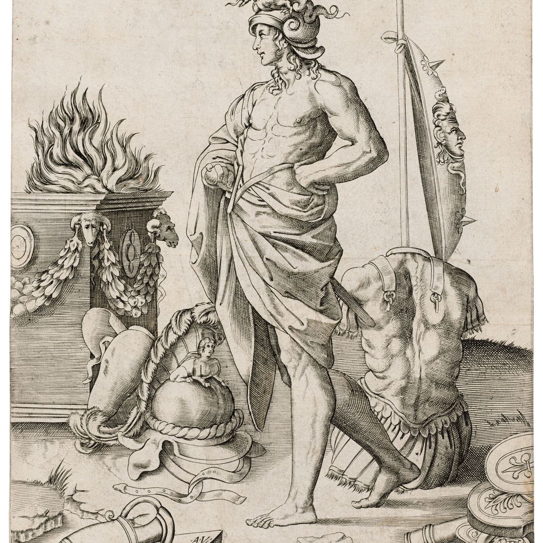 Raphael — A Young Warrior before an Altar (Alcibiades)