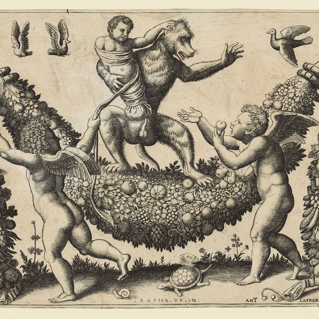 Raphael — Games of putti : three plates from the Tapestries series, изображение 2