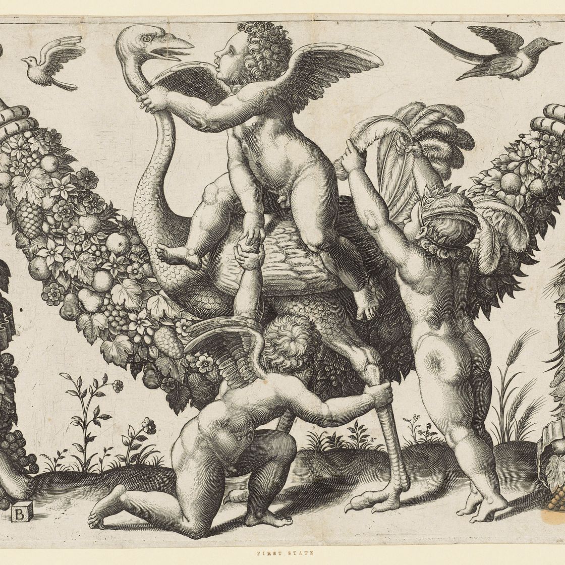 Raphael — Games of putti : three plates from the Tapestries series, изображение 3