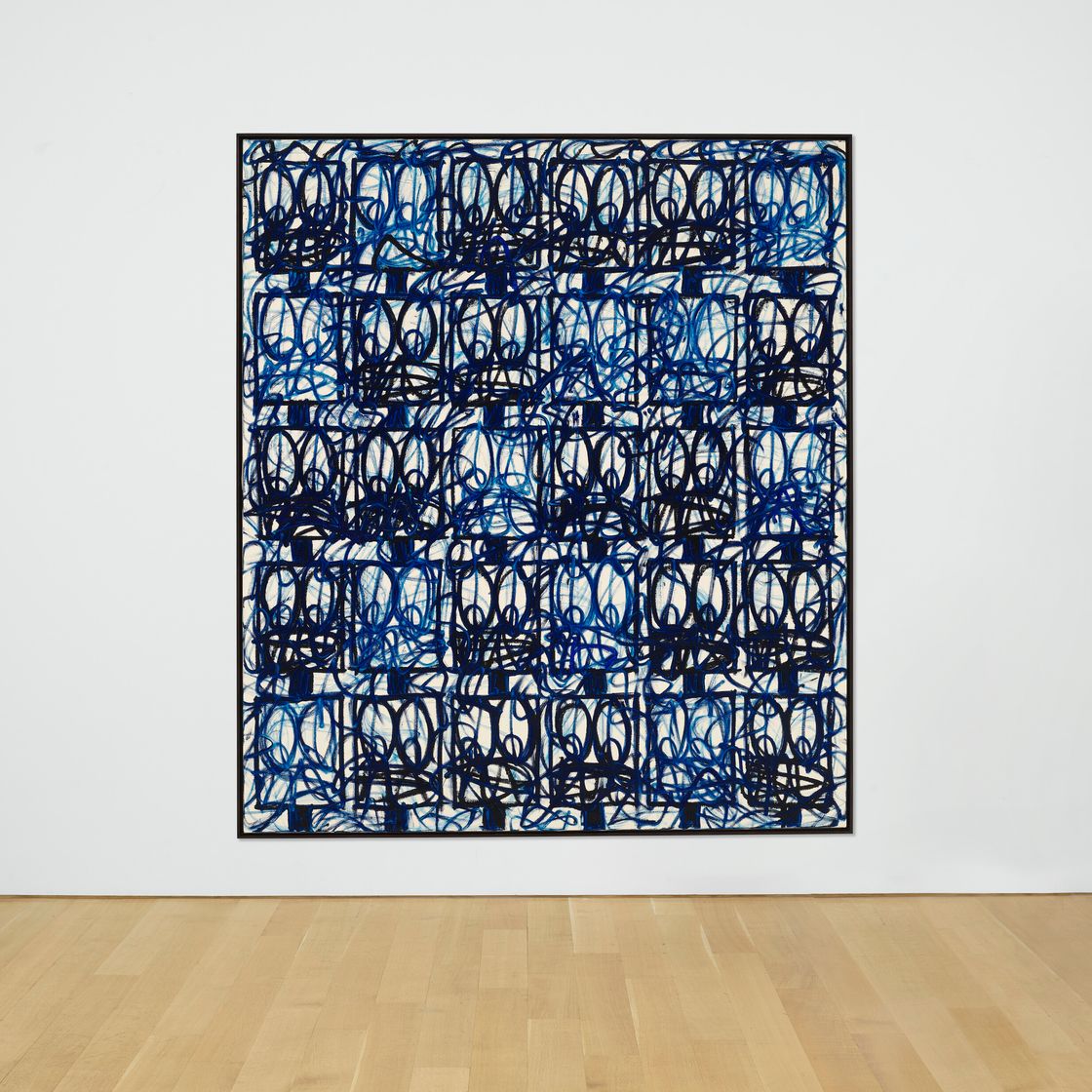 Rashid Johnson — Bruise Painting "U.S. Blue", изображение 2