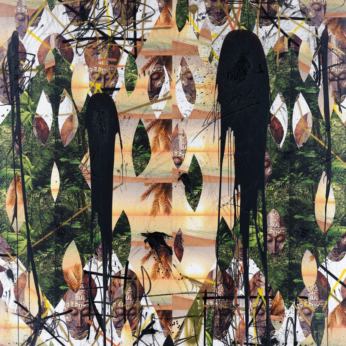 Rashid Johnson — Untitled Mask Collage, изображение 1