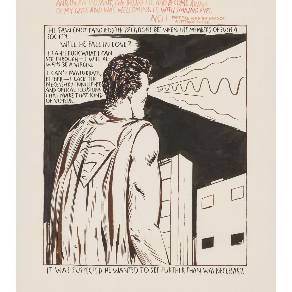 Raymond Pettibon — (Untitled) Superman