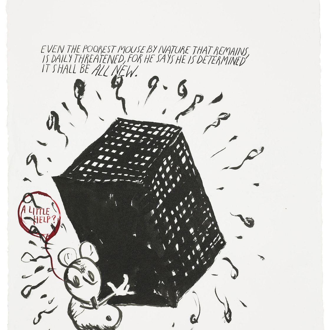 Raymond Pettibon — No Title (Even the poorest)