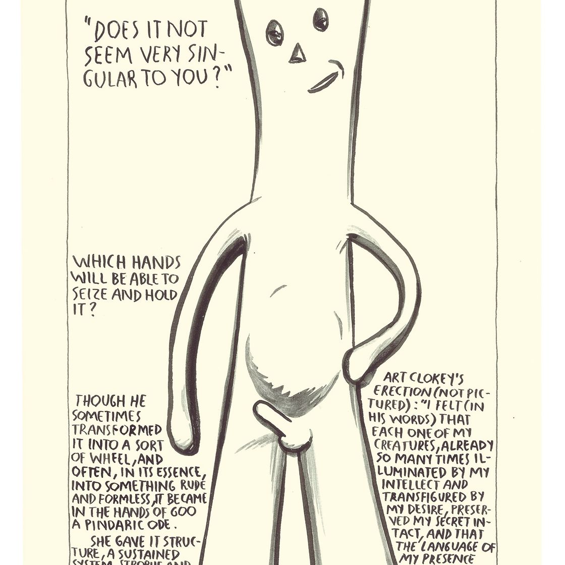 Raymond Pettibon — No Title (I debated at...)