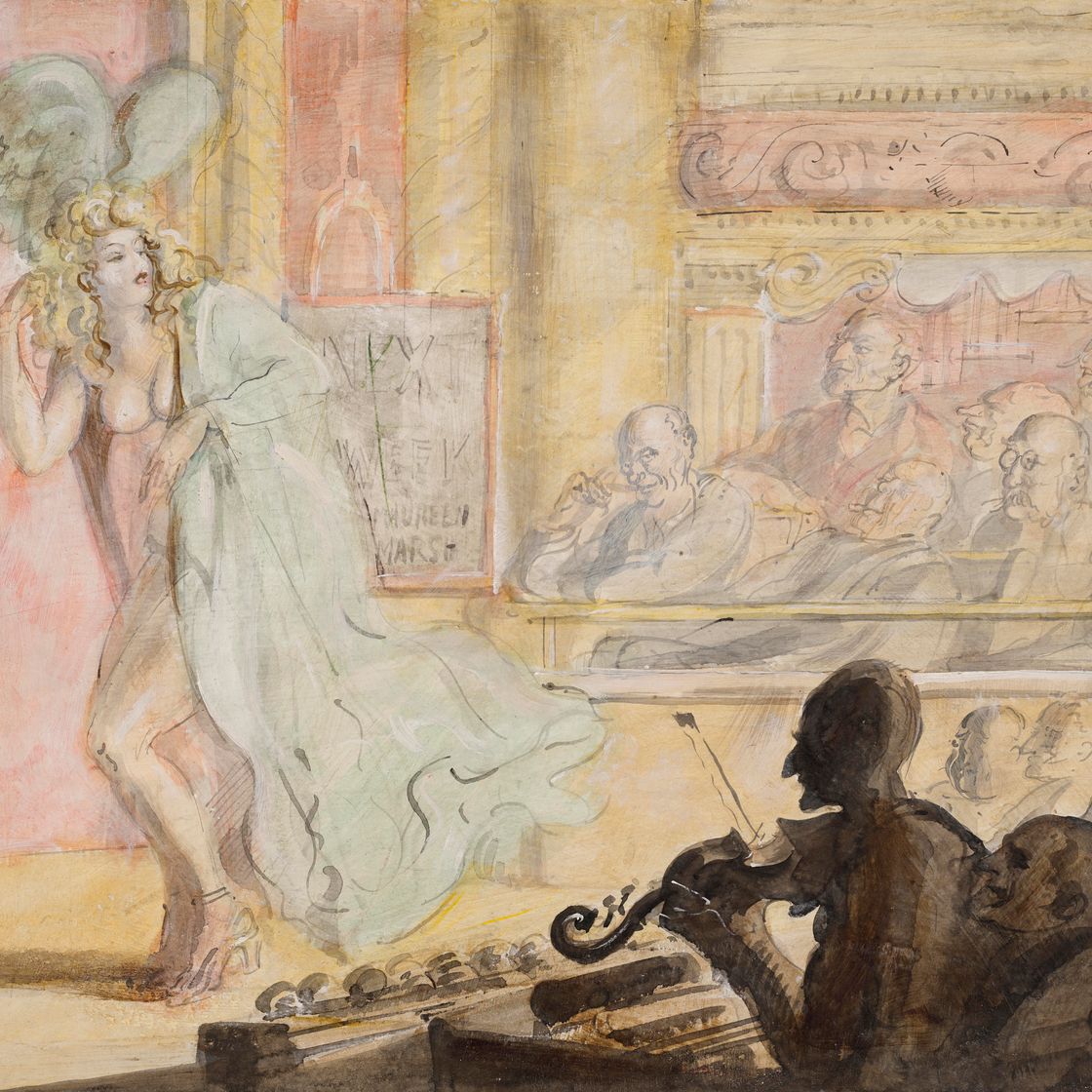 Reginald Marsh — Бурлеск-шоу и Кони-Айленд : Двусторонняя работа