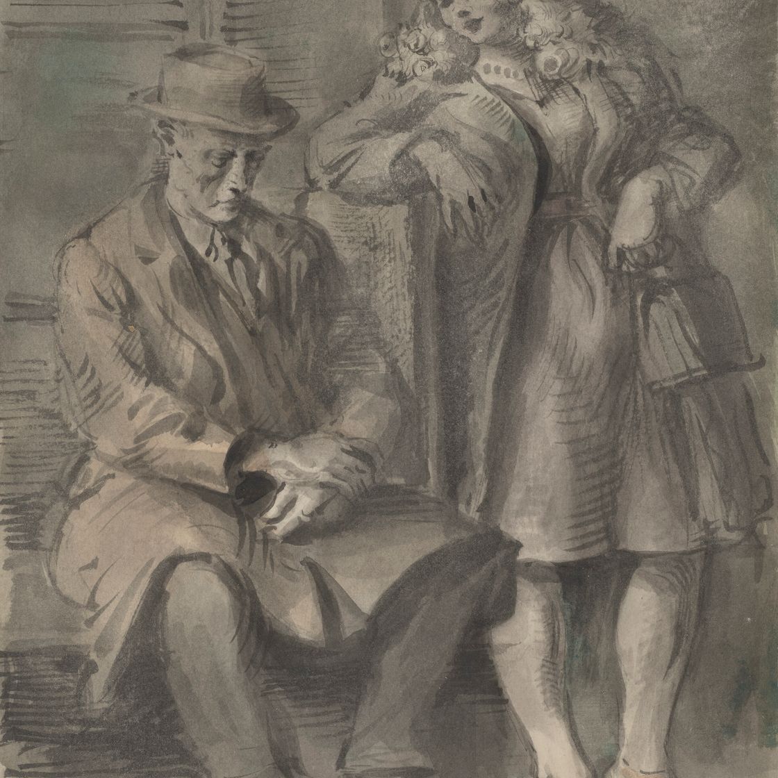 Reginald Marsh — В ожидании поезда