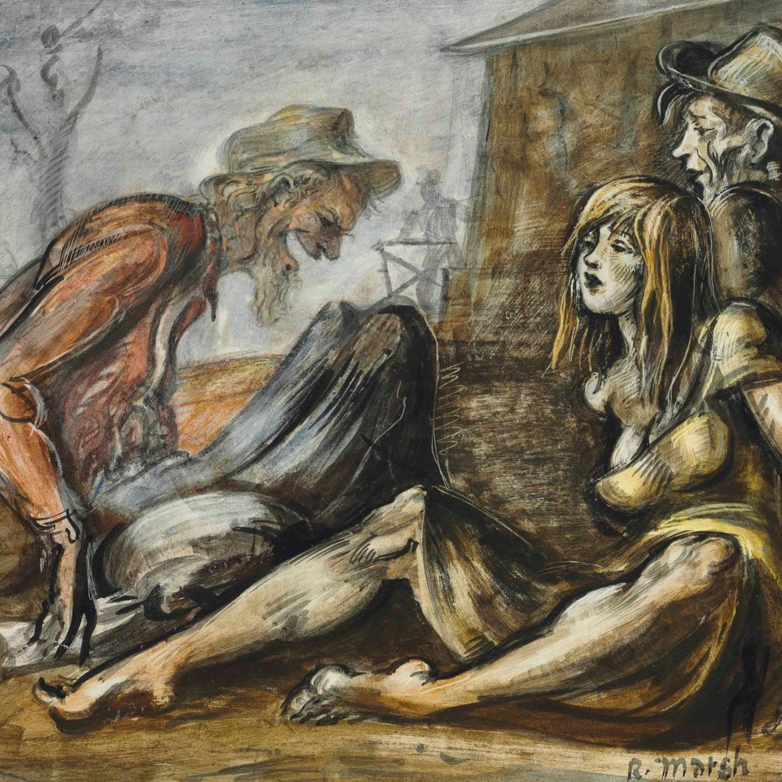 Reginald Marsh — Табачная дорога
