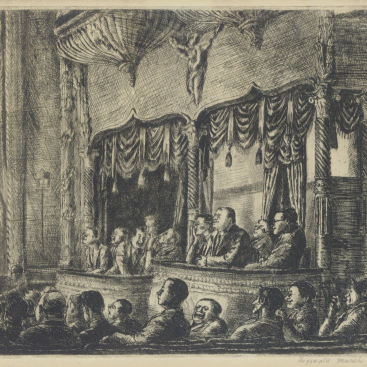 Reginald Marsh — Бурлеск на Ирвинг-Плейс (Сасовского, 101)