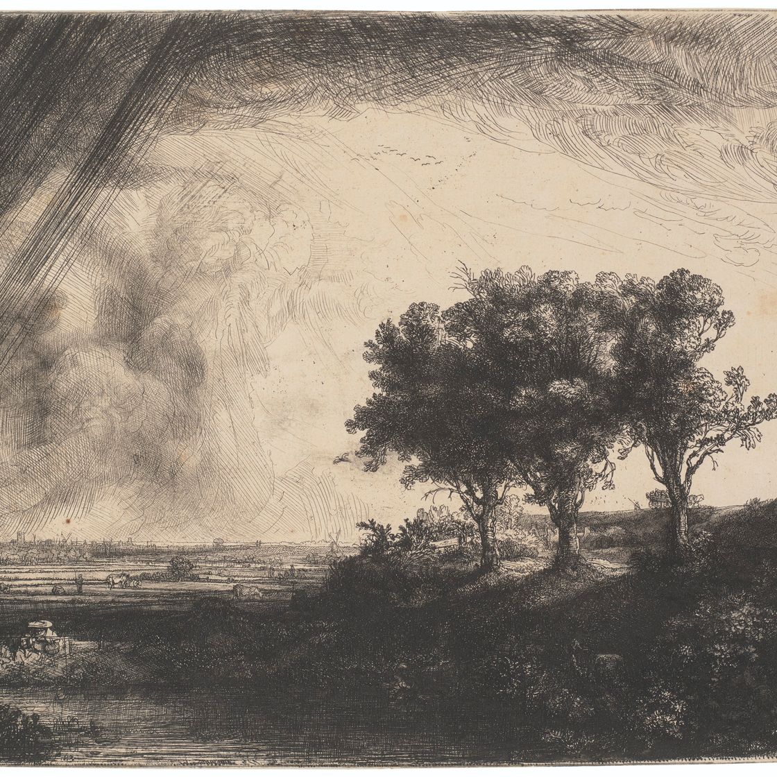 Rembrandt van Rijn — Три дерева