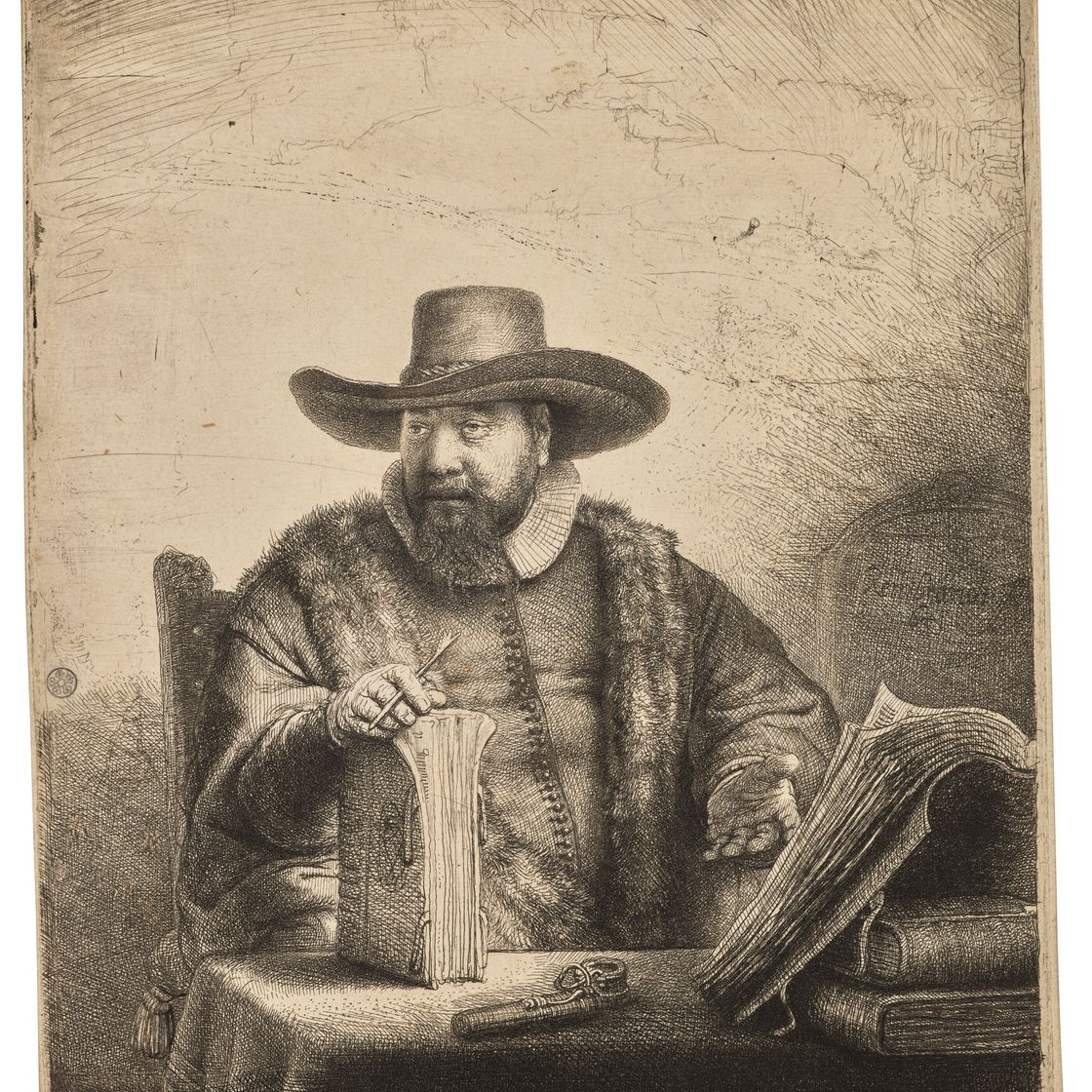Rembrandt van Rijn — Корнелис Клаес. Ансло, проповедник