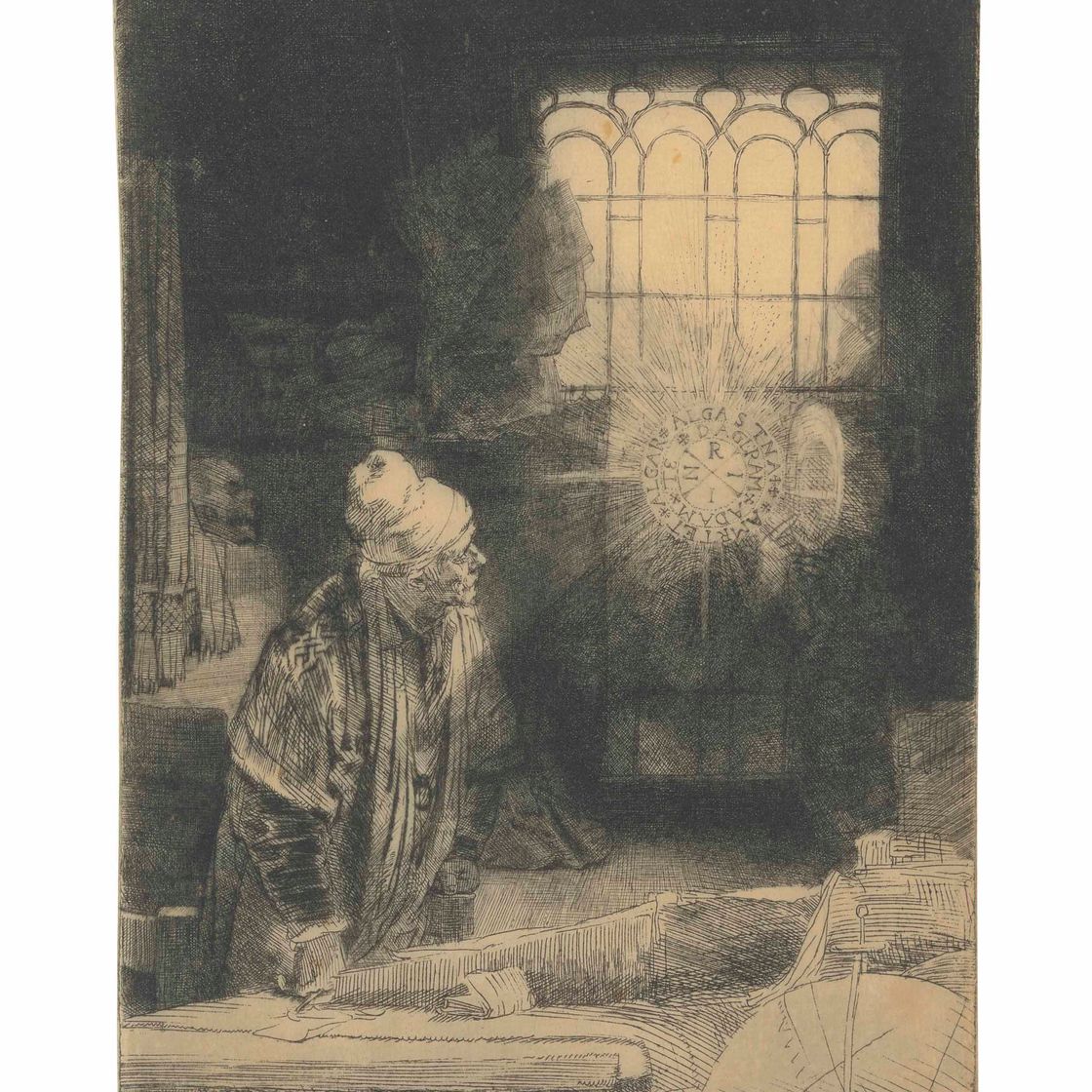 Rembrandt van Rijn — Ученый в своем кабинете ("Фауст")