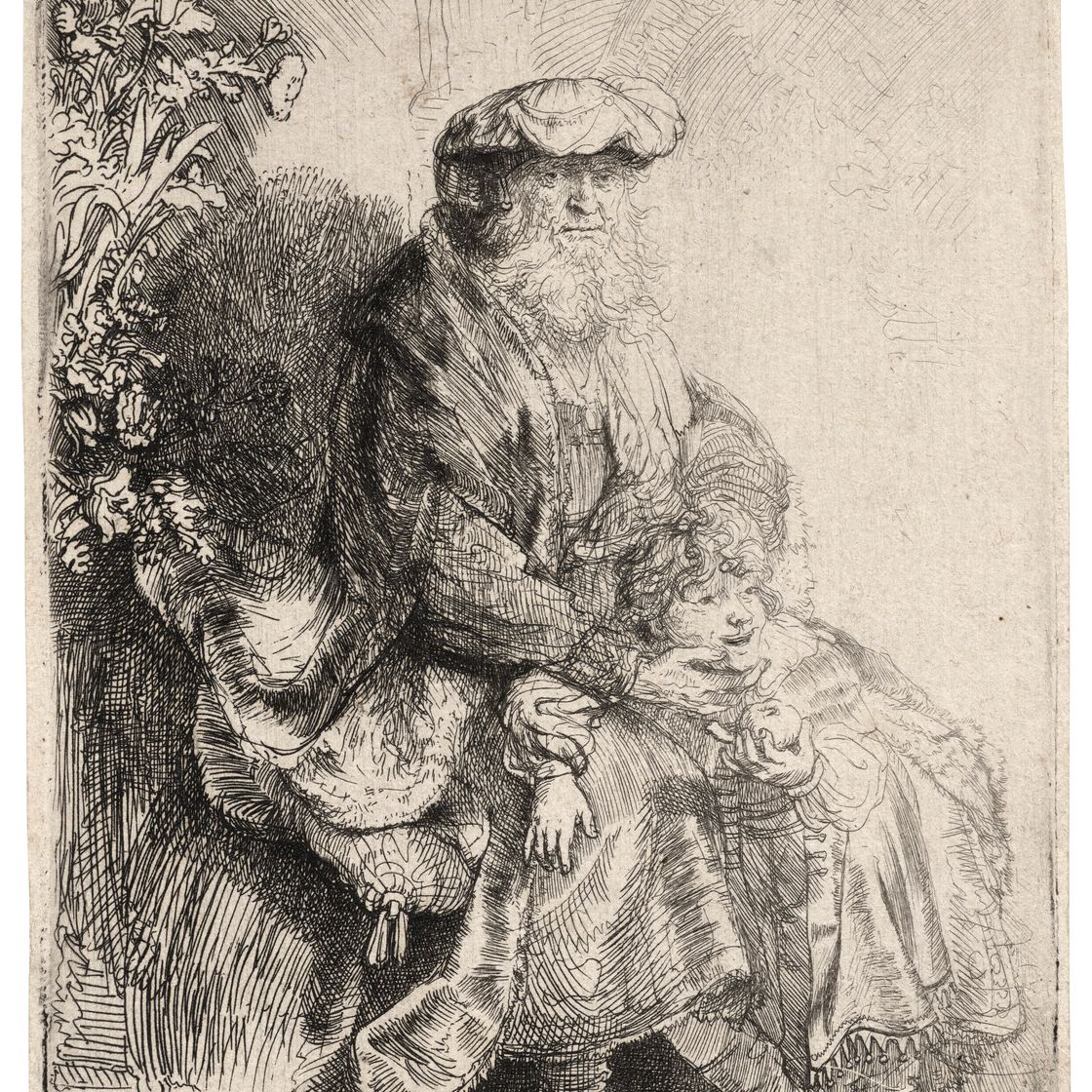 Rembrandt van Rijn — Авраам ласкает Исаака