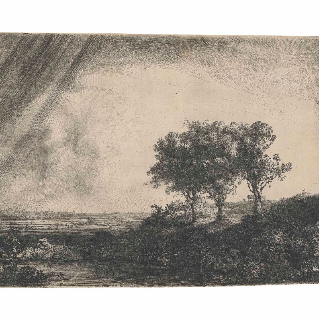 Rembrandt van Rijn — Три дерева