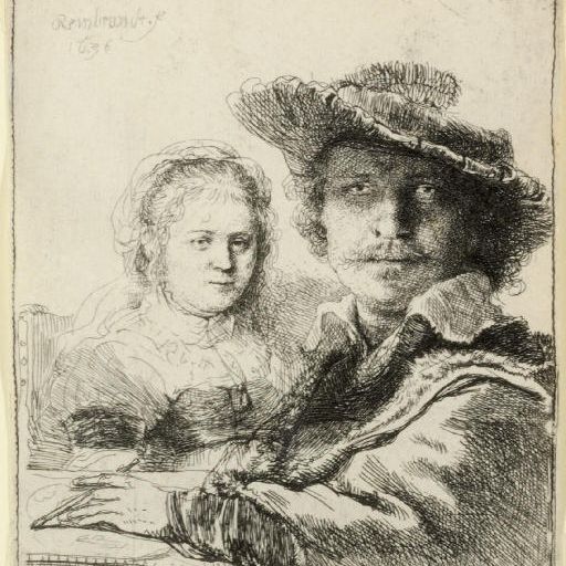 Rembrandt van Rijn — Автопортрет с Саскией (Барч, Холстейн, 19; Хинд, 144)