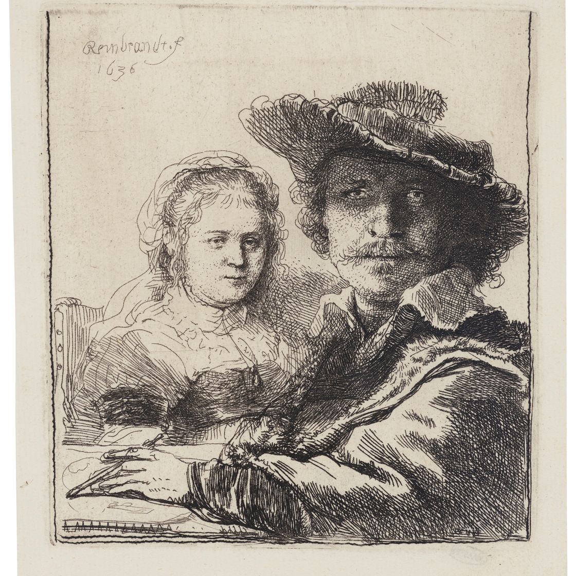 Rembrandt van Rijn — Автопортрет с Саскией