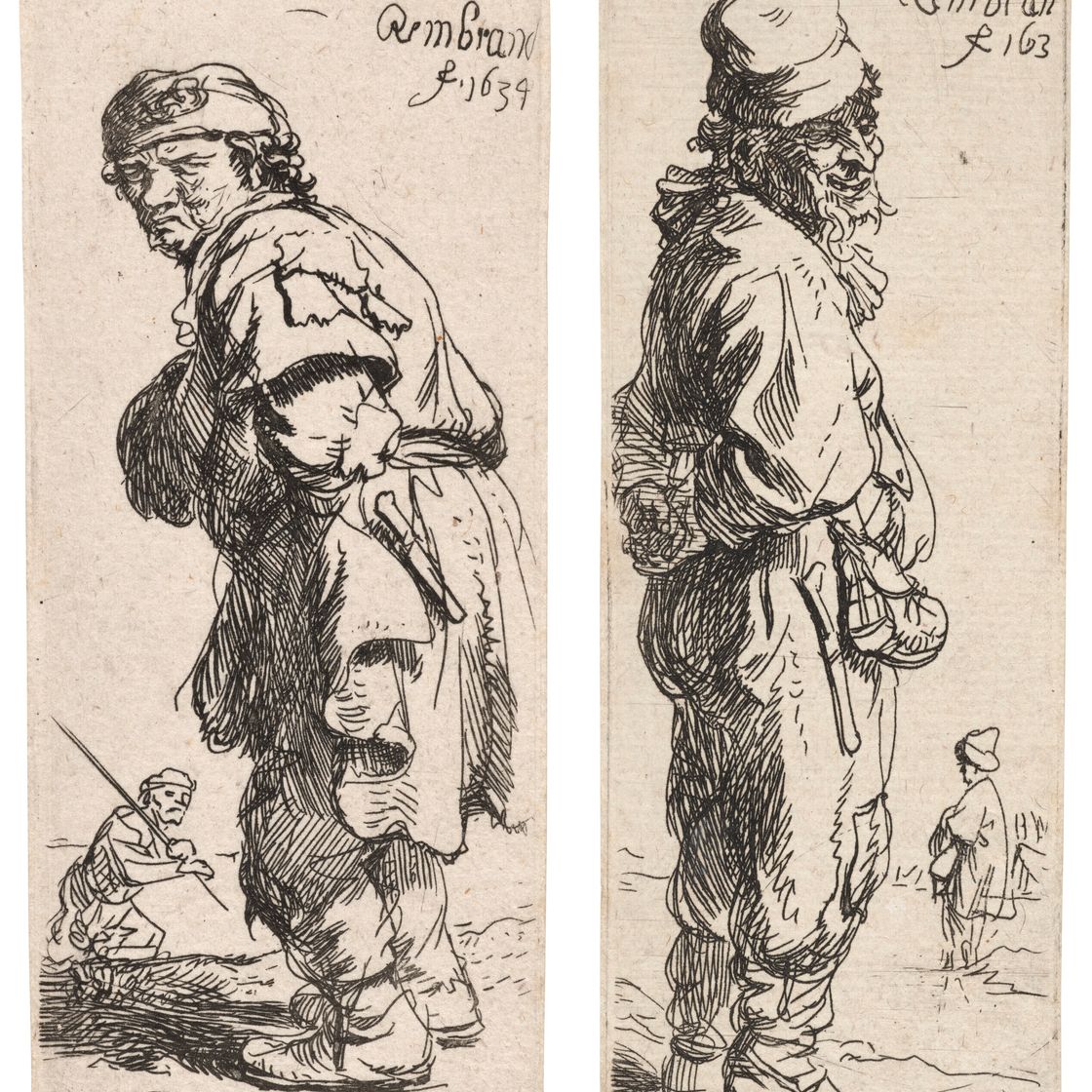 Rembrandt van Rijn — Крестьянин кричит: "Это виннич коут", и крестьянин отвечает: "Дац Ниет"., изображение 1