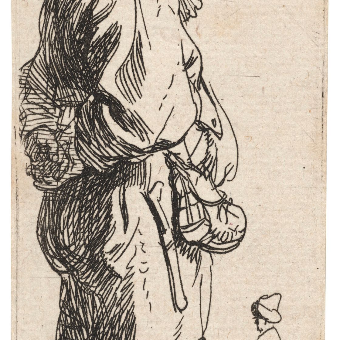 Rembrandt van Rijn — Крестьянин кричит: "Это виннич коут", и крестьянин отвечает: "Дац Ниет"., изображение 3