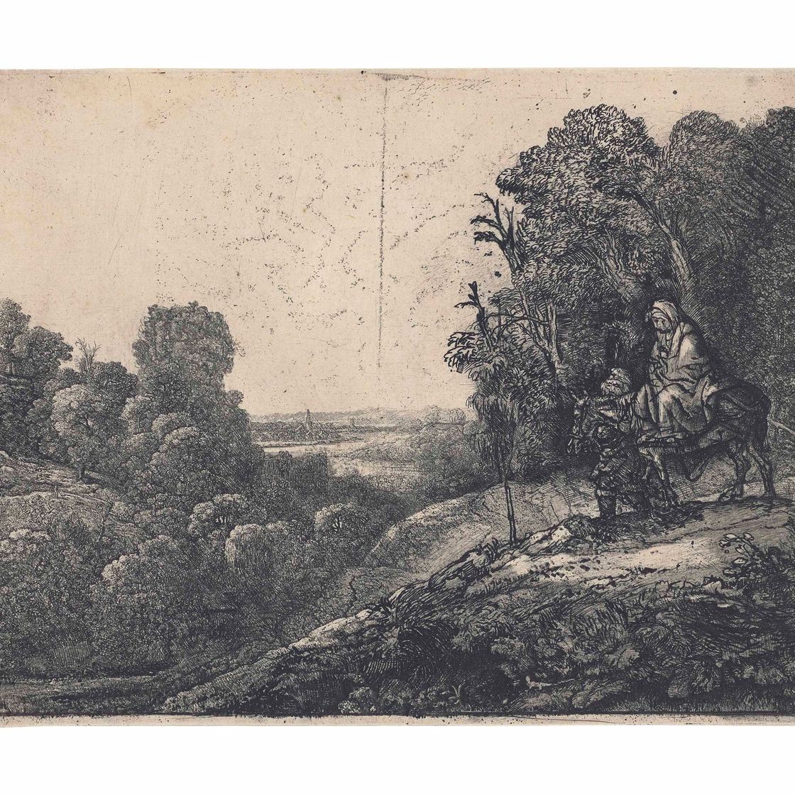 Rembrandt van Rijn — Бегство в Египет: изменено по сравнению с Сегерсом