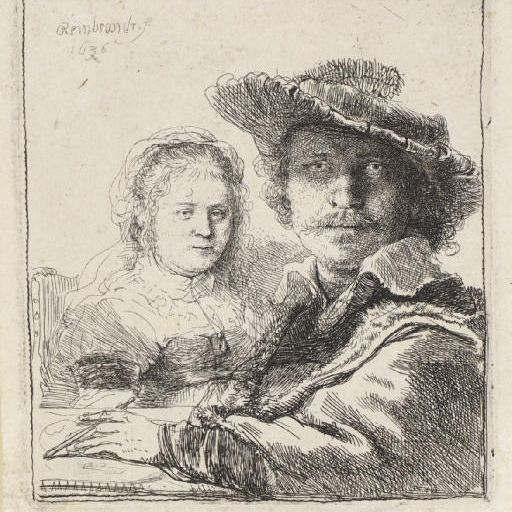 Rembrandt van Rijn — Автопортрет с Саскией (Б., Холл. 19; H. 144)
