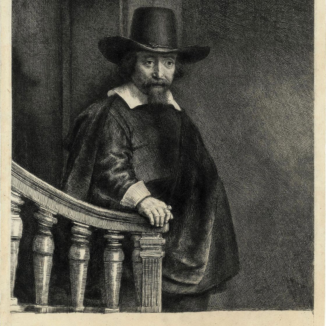Rembrandt van Rijn — Эфраим Бонус, еврейский врач (B., Зал. 278; H. 226)