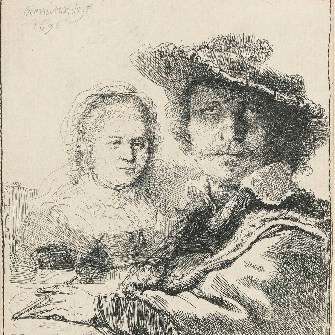 Rembrandt van Rijn — Автопортрет с Саскией