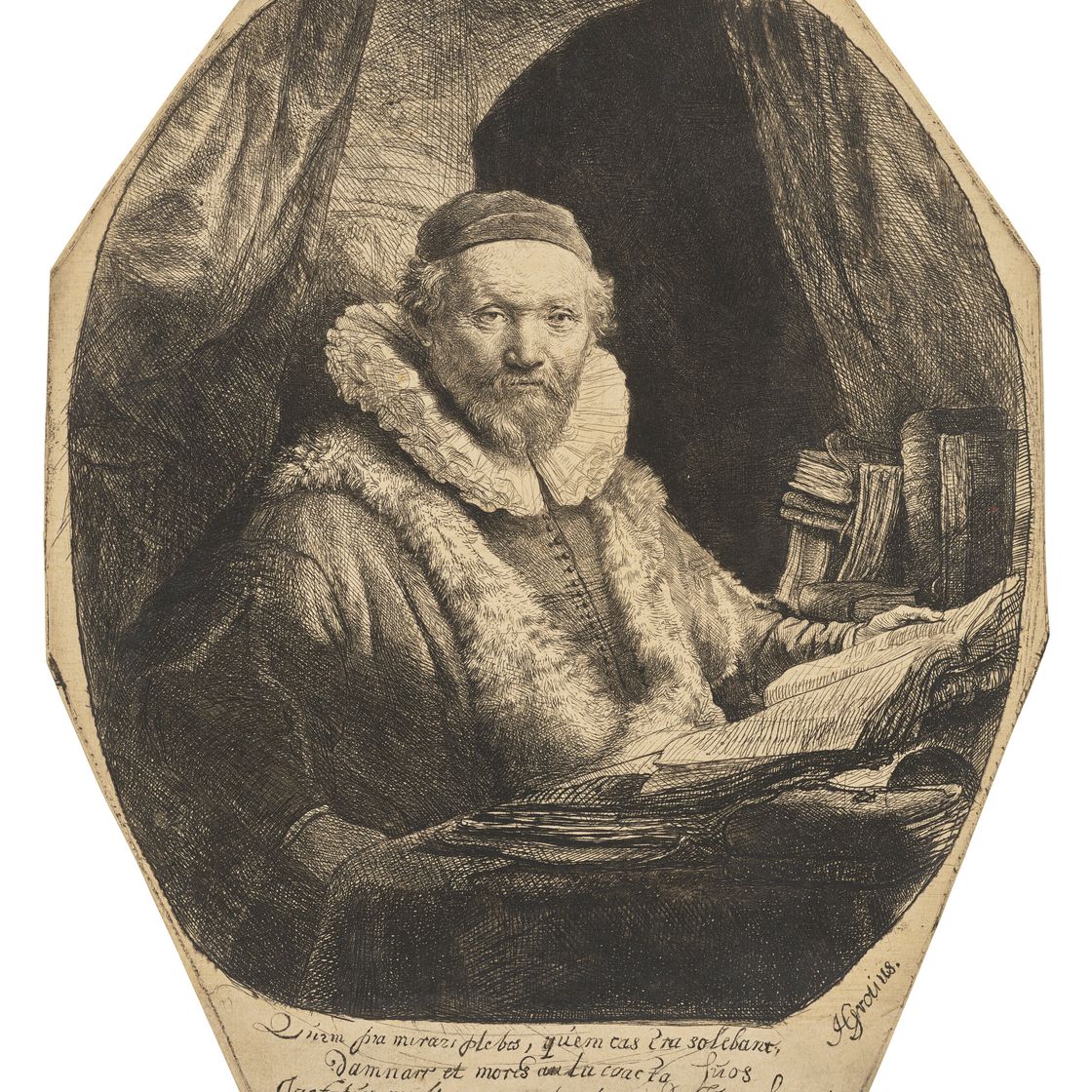 Rembrandt van Rijn — Ян Уитенбогерт, проповедник протестантов