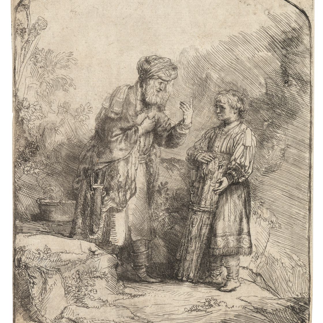 Rembrandt van Rijn — Авраам и Исаак