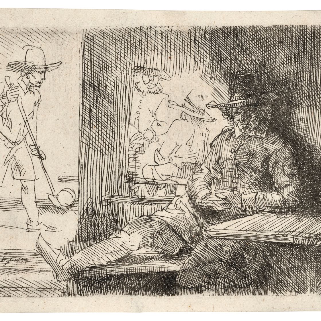 Rembrandt van Rijn — Игрок в рингбол (‘Het Klosbaantje’)