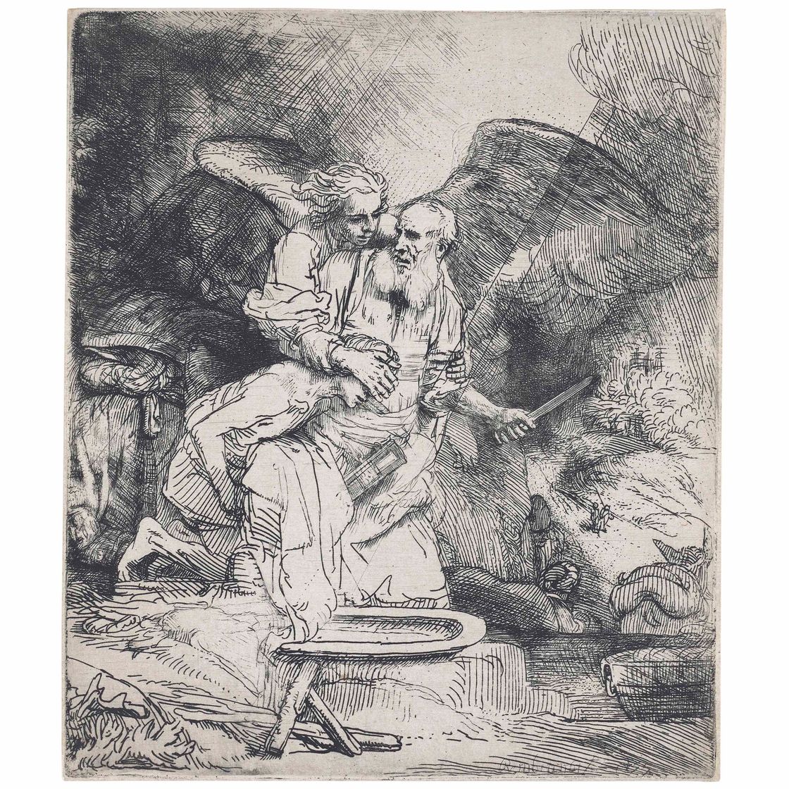 Rembrandt van Rijn — Жертва Авраама