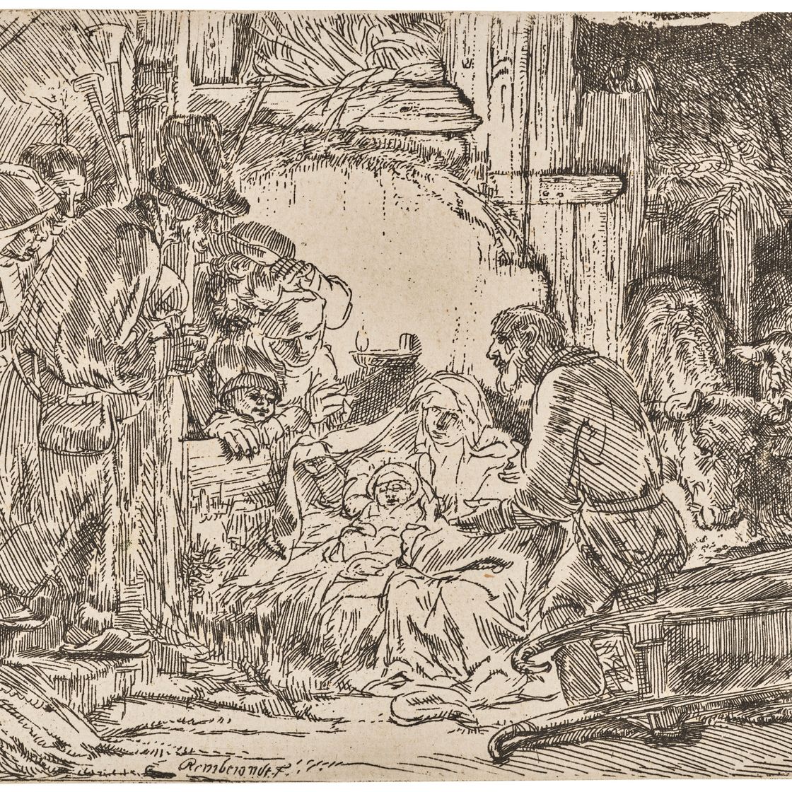Rembrandt van Rijn — Поклонение пастухов: со светильником
