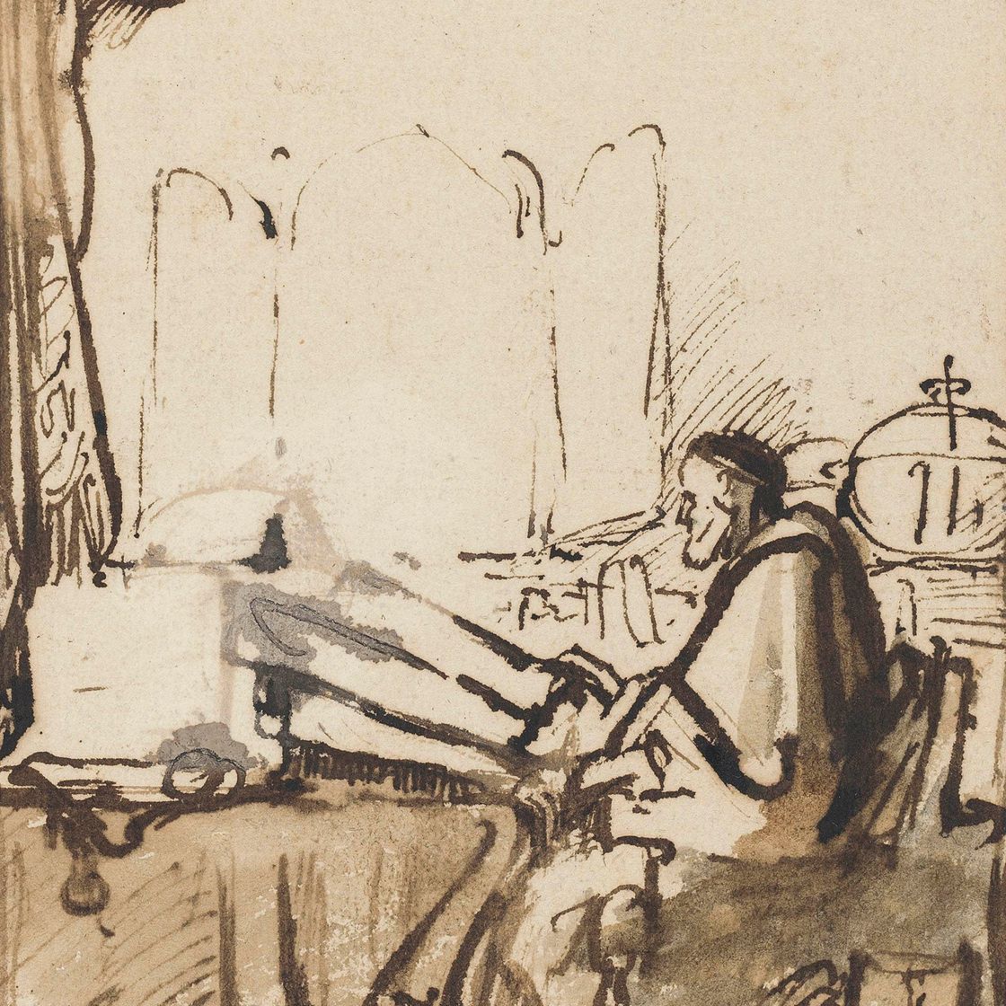Rembrandt van Rijn — Святой Иероним в своем кабинете