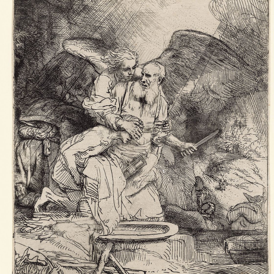 Rembrandt van Rijn — Жертвоприношение Авраама (Б., Зал. 35; Н. 283)