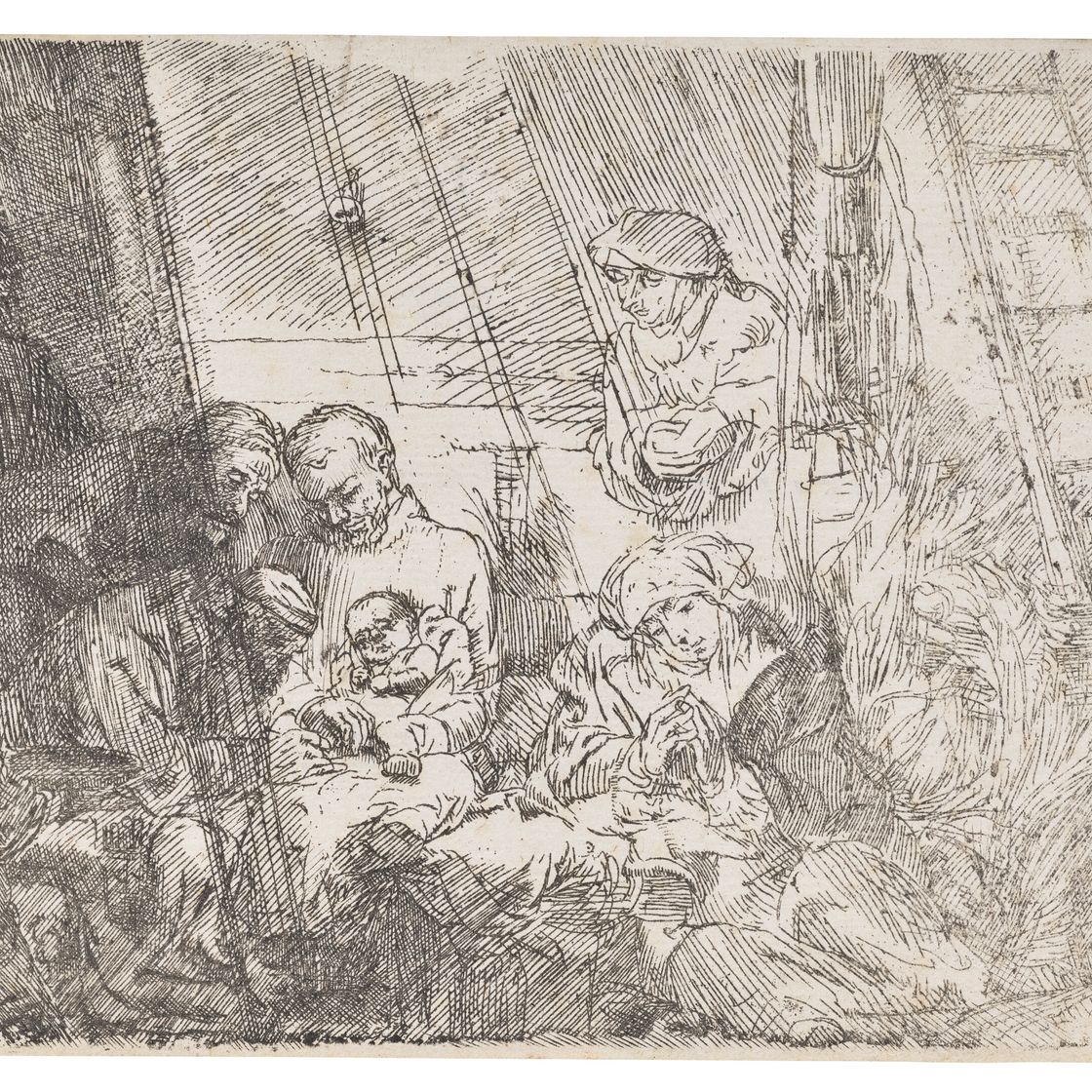 Rembrandt van Rijn — Обрезание в конюшне