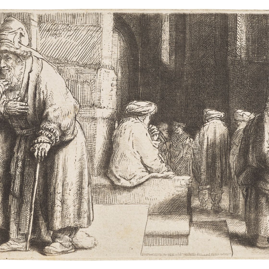 Rembrandt van Rijn — Евреи в синагоге