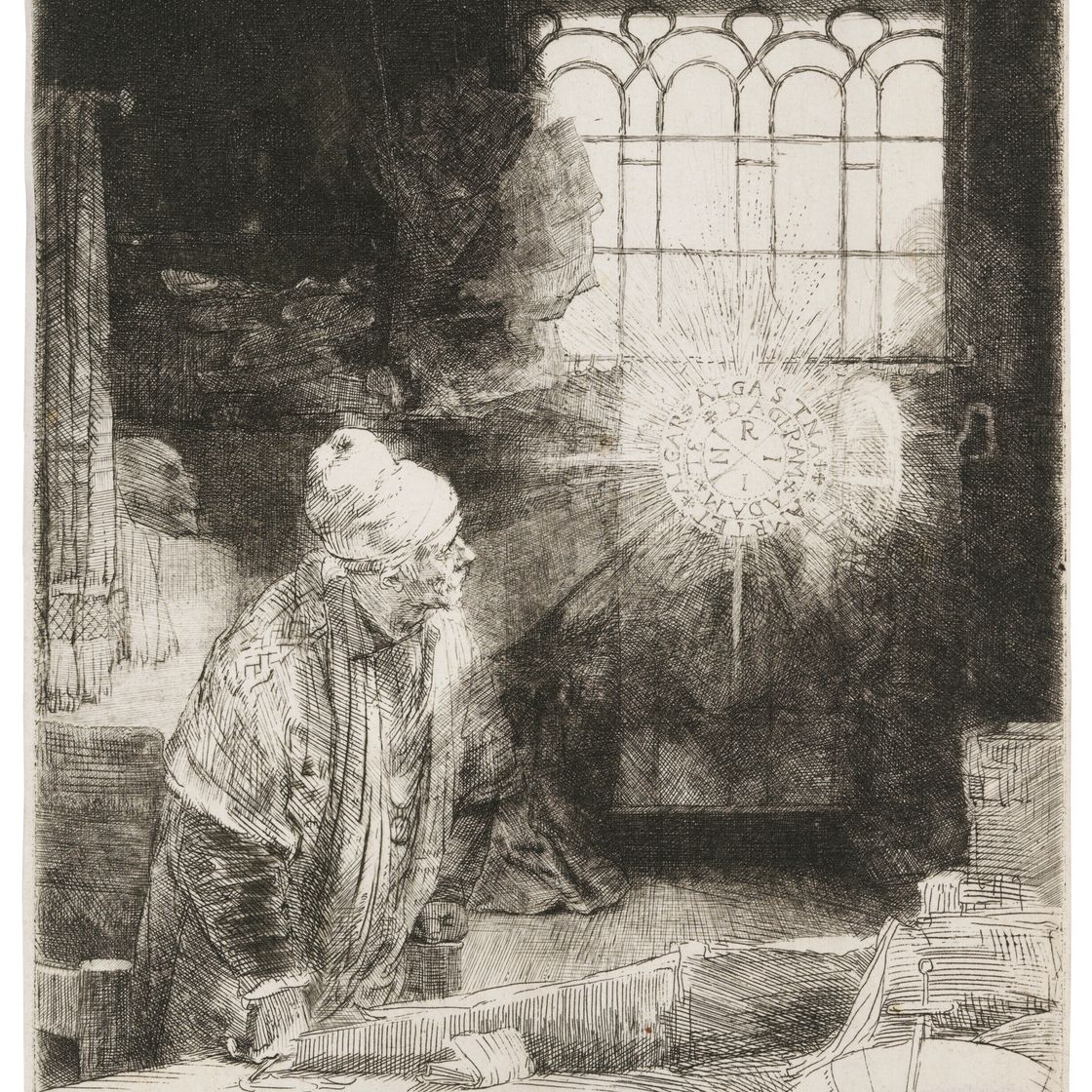 Rembrandt van Rijn — Ученый в своем кабинете ("Фауст")
