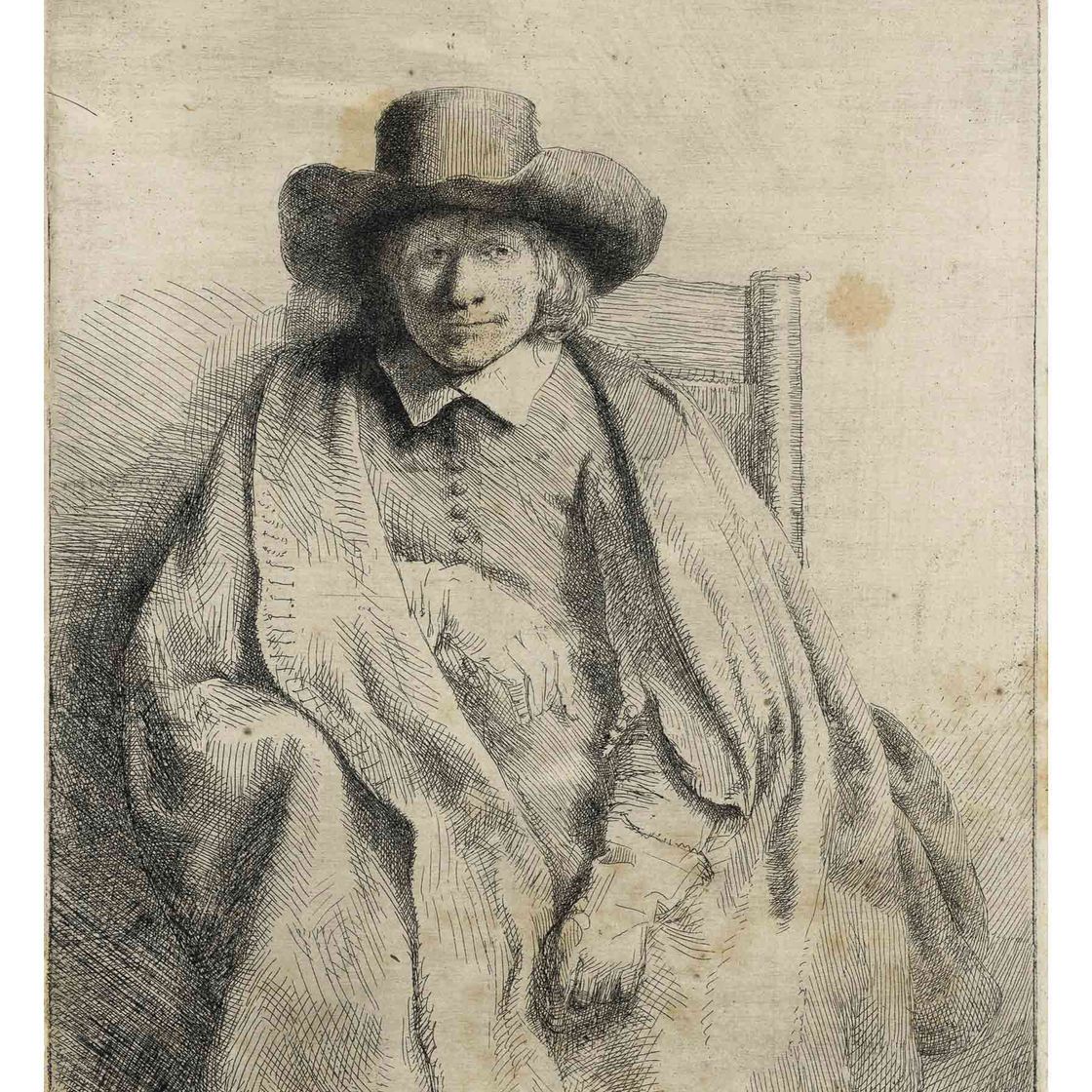 Rembrandt van Rijn — Клемент де Йонге, продавец принтов (Б., стр. 272; Н. 251)