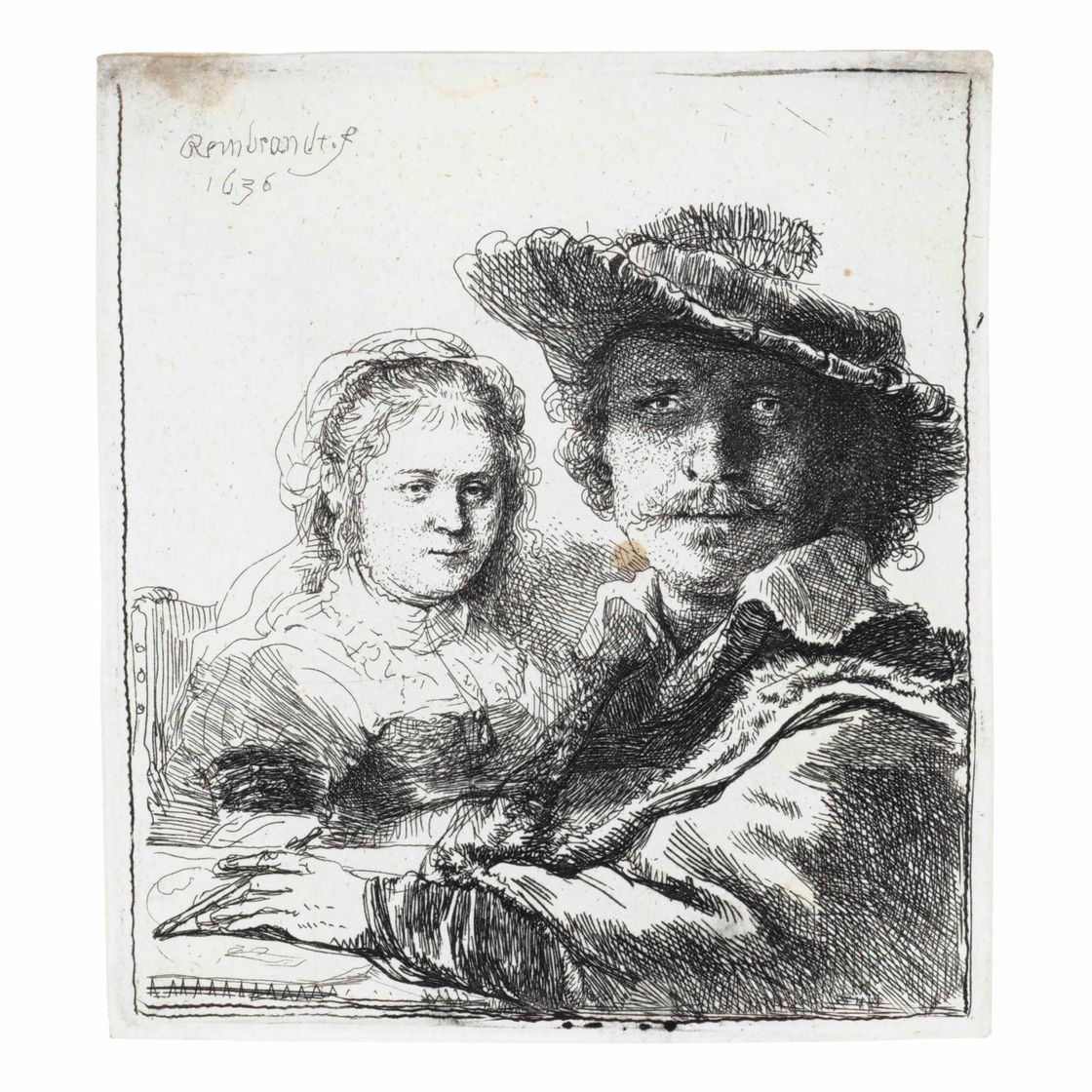 Rembrandt van Rijn — Автопортрет с Саскией