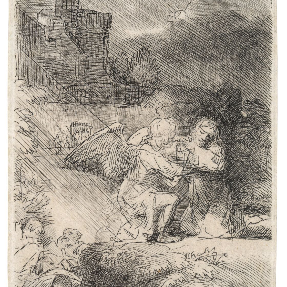Rembrandt van Rijn — Агония в саду
