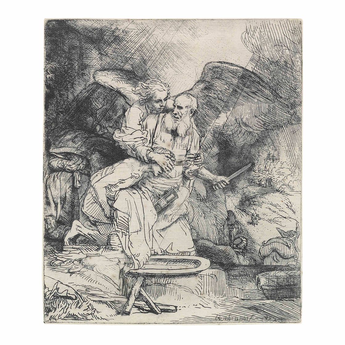 Rembrandt van Rijn — Жертвоприношение Авраама (Б., Зал. 35; Н. 283; Новый зал. 287)