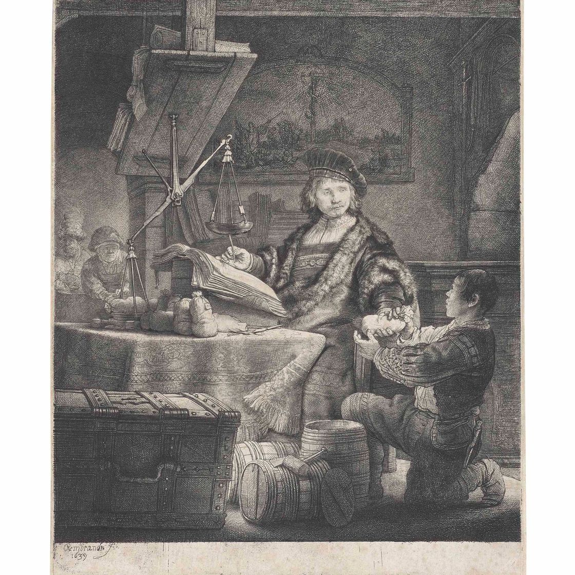 Rembrandt van Rijn — Ян Ойтенбогарт, "Весовщик золота"