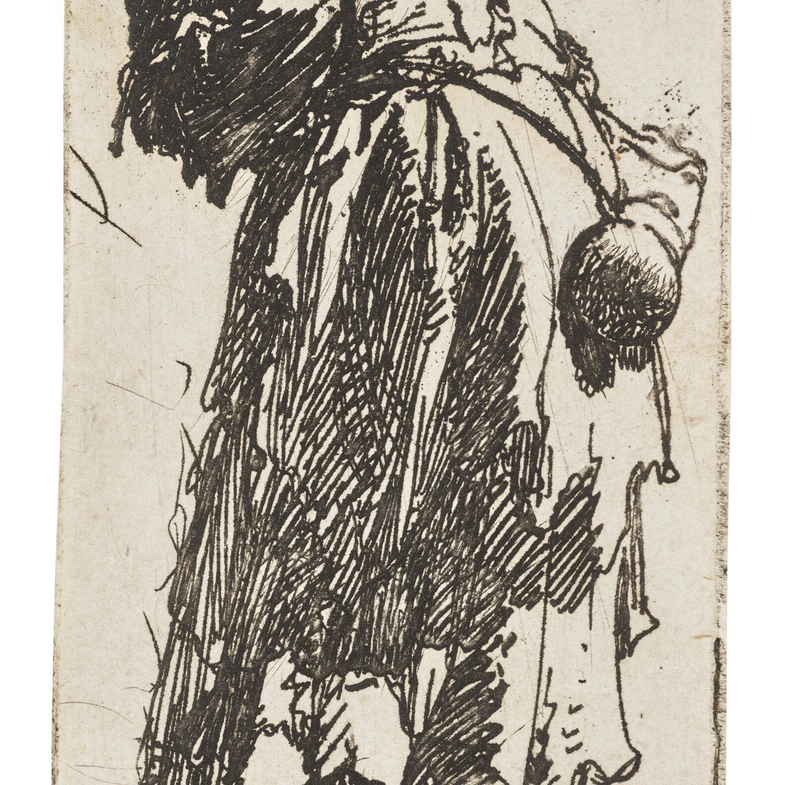 Rembrandt van Rijn — Старая нищенка с тыквой-горлянкой