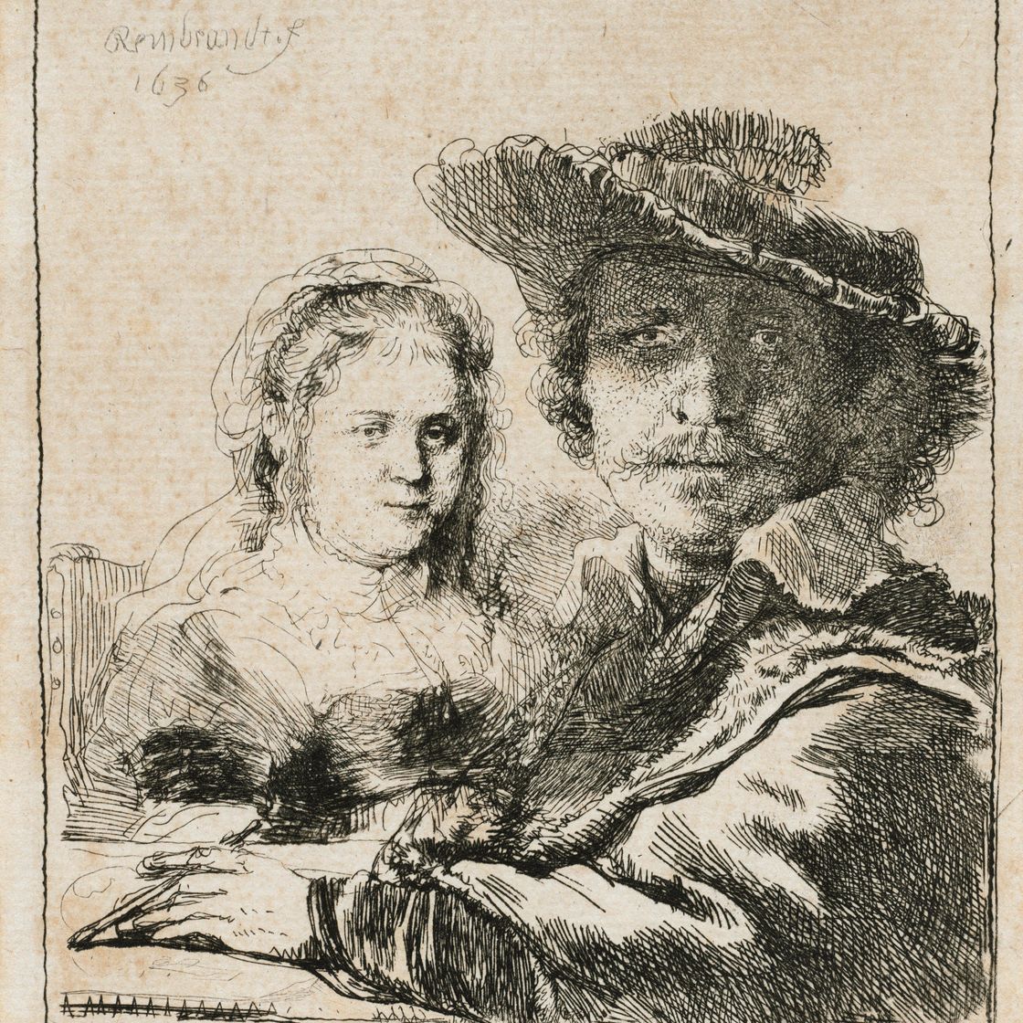 Rembrandt van Rijn — Автопортрет с Саскией