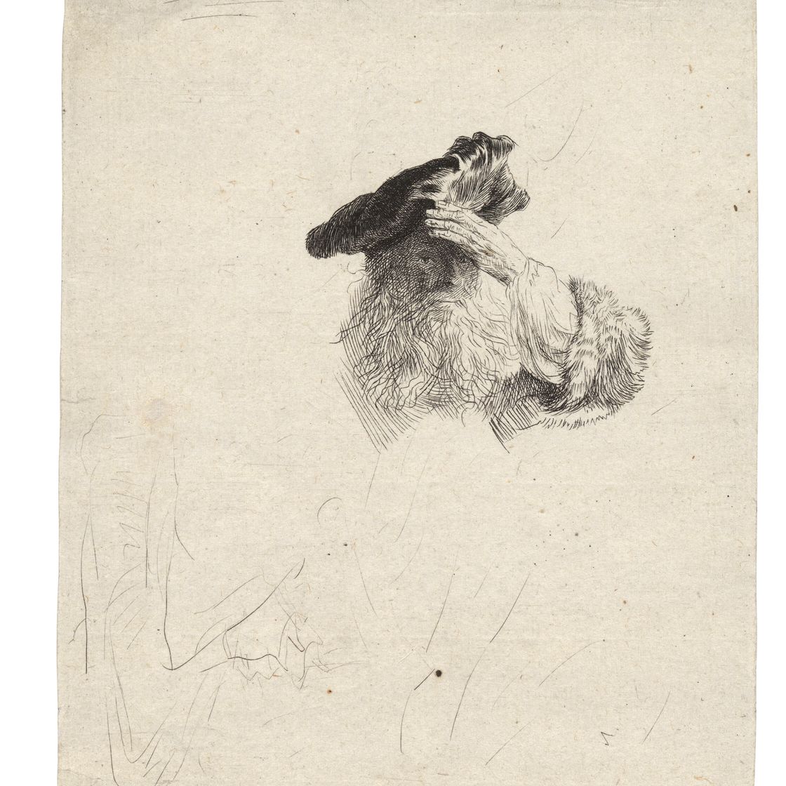 Rembrandt van Rijn — Старик прикрывает глаза рукой