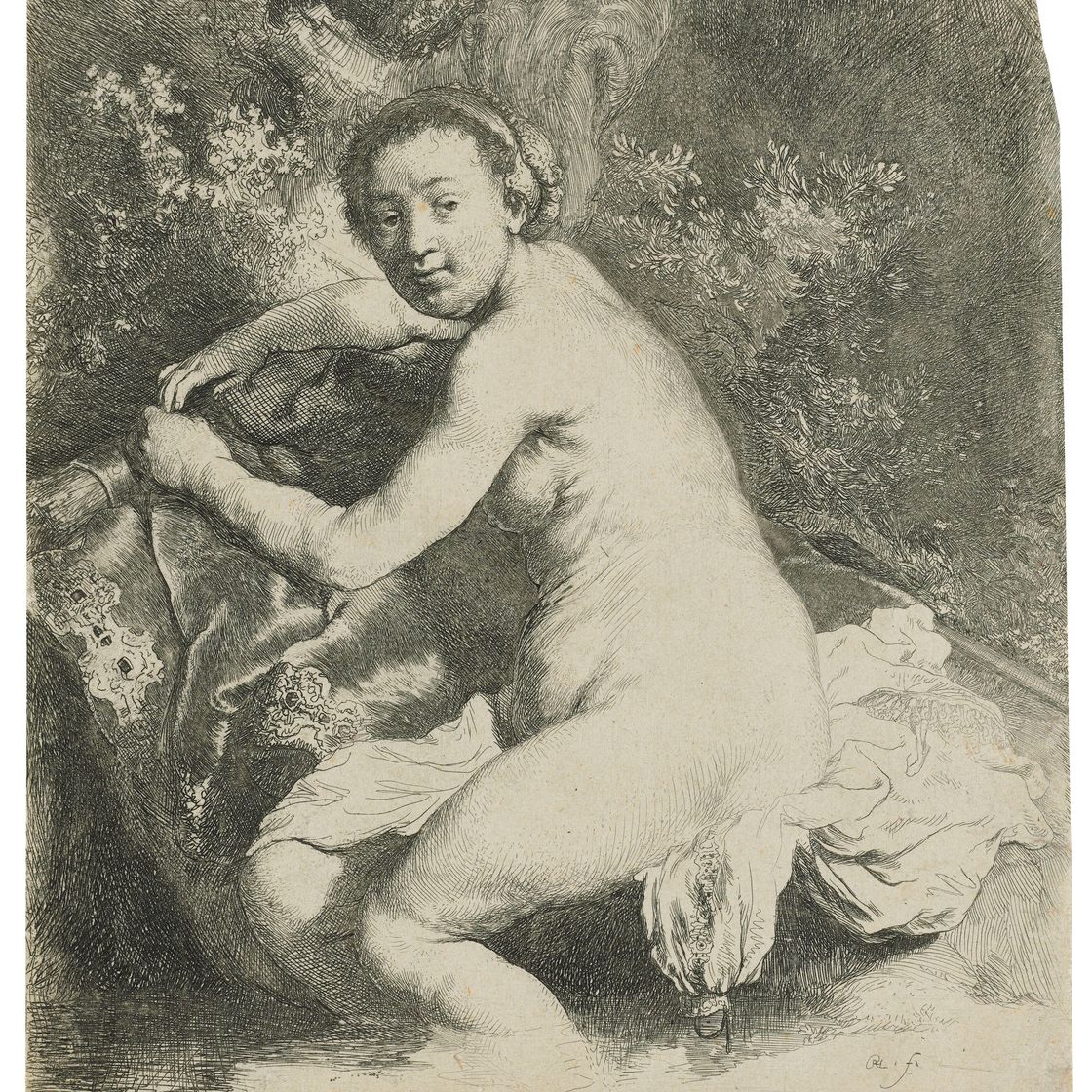 Rembrandt van Rijn — Диана в ванне, изображение 1
