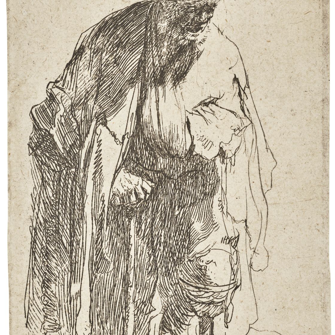 Rembrandt van Rijn — Нищий с деревянной ногой